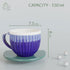 Dual Tone Glam Blue Tea Cups (Set of 6) - The Earth Store - Cup Sets