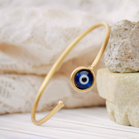Elegant Evil Eye Bangle - The Earth Store - Fashion Accessories