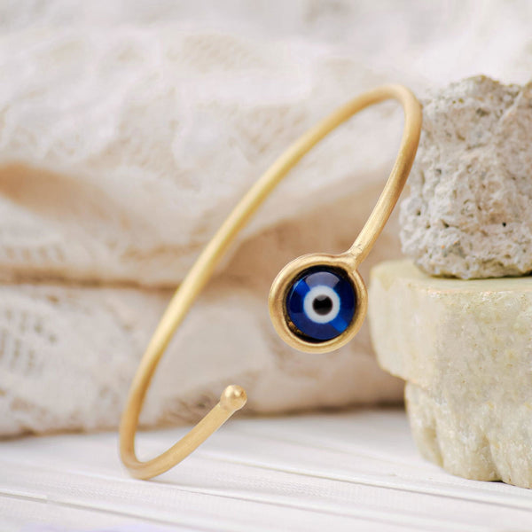 Elegant Evil Eye Bangle - The Earth Store - Fashion Accessories