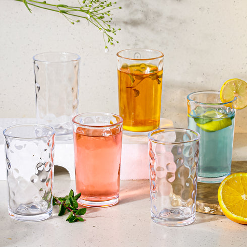 Manxin Water Glasses Set of 6 230 ML