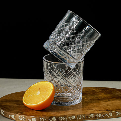 Starburst Whiskey Rocks Glass Set of 6 220ML