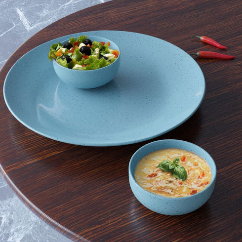 Glossy Sky Blue Matte Set of 2 - The Earth Store - Dinnerware