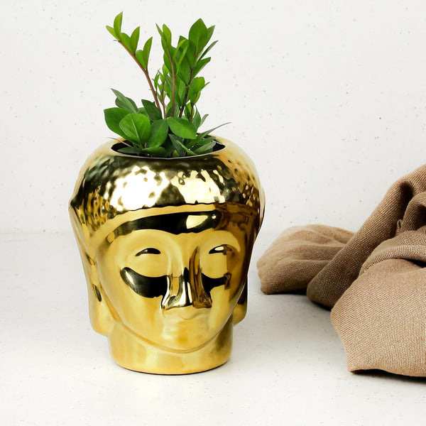 Golden Buddha Ceramic Clay Pots - The Earth Store - Planter