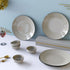 Grey Marble Ceramic Dinner Set - 8 pieces - The Earth Store - Dinnerware