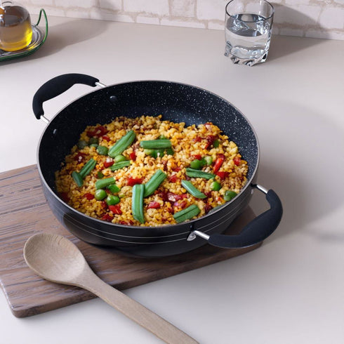 Teflon Non-Stick Kadhai/Kadai 3 Litre - The Earth Store - Cookware