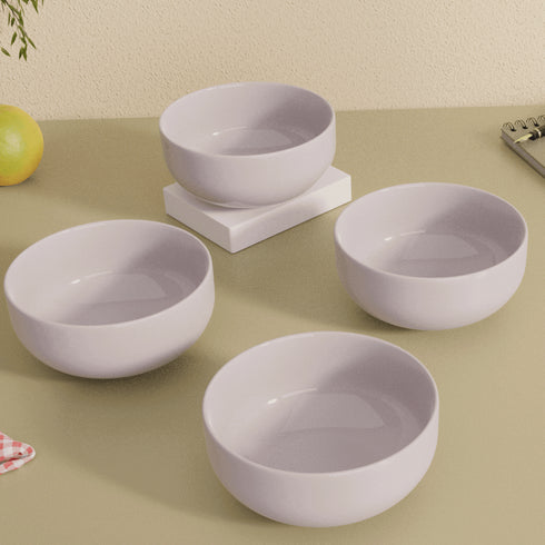 Lavender Ceramic Bowl Dishwasher Set Of 4 - The Earth Store - Bowl