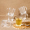 Lined Glass Coffee Mug Set of 6, 240 ML