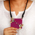 Magenta Avian Necklace Gold Chik Design - The Earth Store - Fashion Accessories