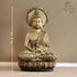 Majestic Meditating Buddha Statue Golden - The Earth Store - home decor