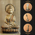 Majestic Meditating Buddha Statue Golden - The Earth Store - home decor