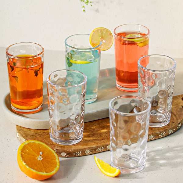 Manxin Water Glasses Set of 6 230 ML