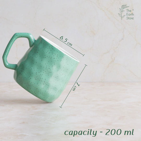 Minty Pebble Tea Cup Set Of 6 - The Earth Store - Tea Cups