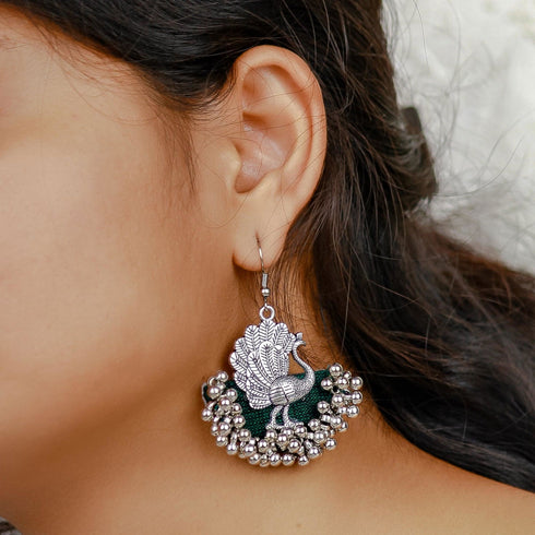 Morni Ghungroo Studs by The Earth Store – Traditional Bell Design with Cultural Elegance - The Earth Store - Fashion Accessories