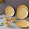 Mustard Marble Ceramic Dinner Set - 12 Pieces - The Earth Store - Dinnerware