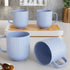 Pastel Fringe Blue Coffee Mug (Set of 4) - The Earth Store - Mug Set