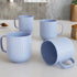 Pastel Fringe Blue Coffee Mug (Set of 4) - The Earth Store - Mug Set