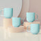 Pastel Fringe Green Ceramic Coffee (Set of 4) - The Earth Store - Mug Set