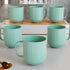 Pastel Fringe Green Ceramic (Set of 6) - The Earth Store - Mug Set