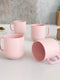 Pastel Fringe Pink Ceramic Coffee (Set of 4) - The Earth Store - Mug Set
