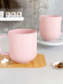 Pastel Fringe Pink Ceramic Coffee (Set of 4) - The Earth Store - Mug Set