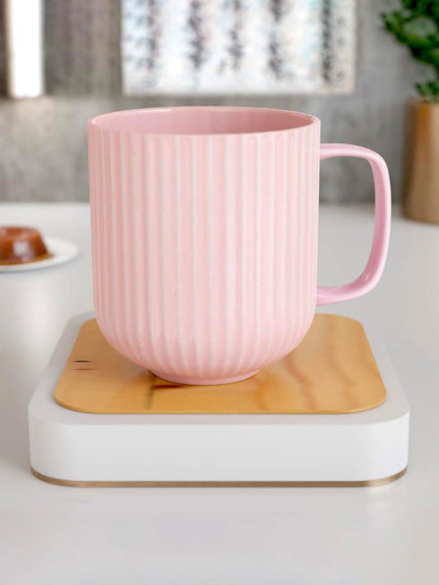 Pastel Fringe Pink Ceramic Coffee (Set of 4) - The Earth Store - Mug Set