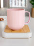Pastel Fringe Pink Ceramic Coffee (Set of 4) - The Earth Store - Mug Set