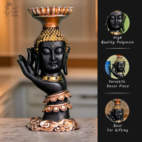 Peaceful Palm Buddha Stand - The Earth Store - home decor
