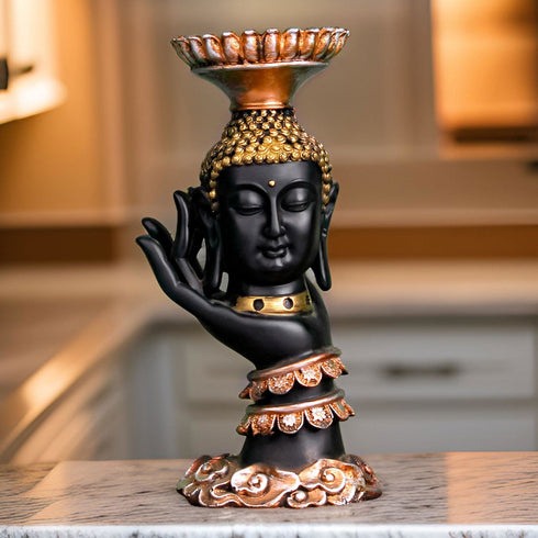 Peaceful Palm Buddha Stand - The Earth Store - home decor