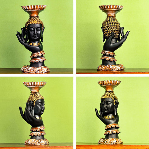 Peaceful Palm Buddha Stand - The Earth Store - home decor