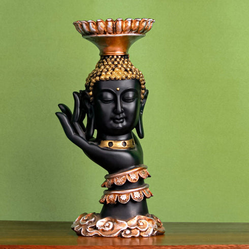 Peaceful Palm Buddha Stand - The Earth Store - home decor