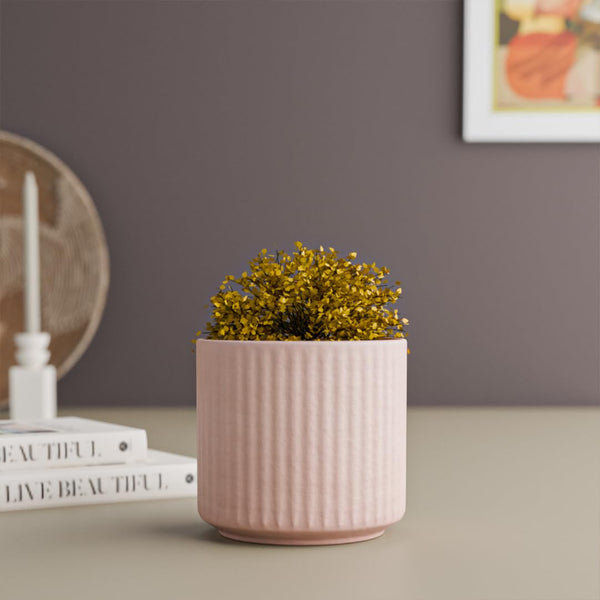Pink Fringe Ceramic Planter - The Earth Store - Planter
