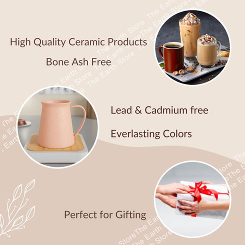 Pink Meadow Coffee Mug (Set of 4) - The Earth Store - Mug Set