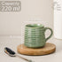 Sage Green Ceramic Bowls and Tea Cup Combo | Microwave and Dishwasher Safe