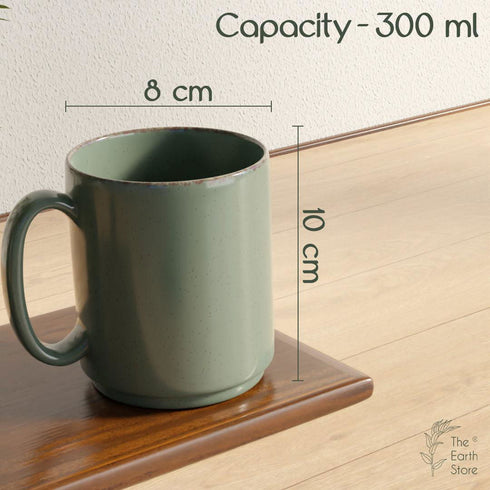 Grey Charm Marble Mugs Set of 4, 300ML - The Earth Store - Mug Set