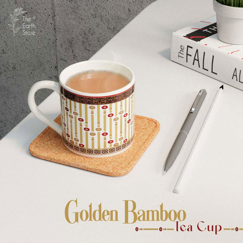 Golden Bamboo Tea Cup Set Of 6 - The Earth Store - Tea Cups