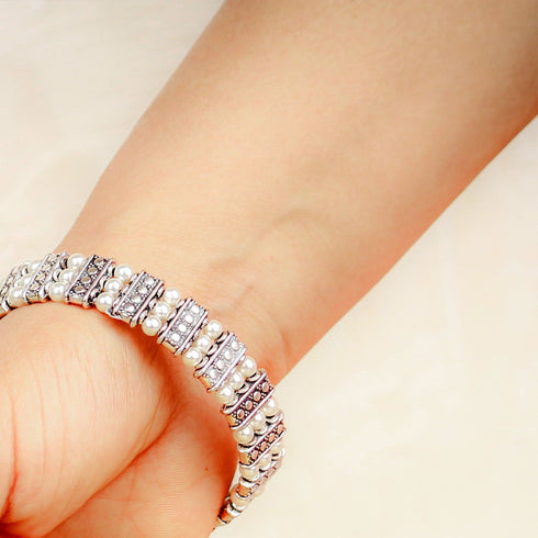 Silver Pearl Bracelet - The Earth Store - Fashion Accessories
