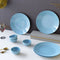 Sky Blue Marble Ceramic Dinner Set - 8 pieces - The Earth Store - Dinnerware