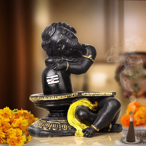 Sleeping Shivling Ganesha - The Earth Store - God Statue