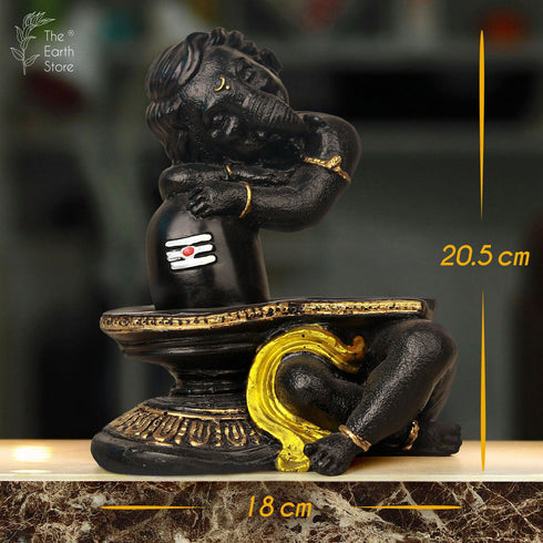 Sleeping Shivling Ganesha - The Earth Store - God Statue