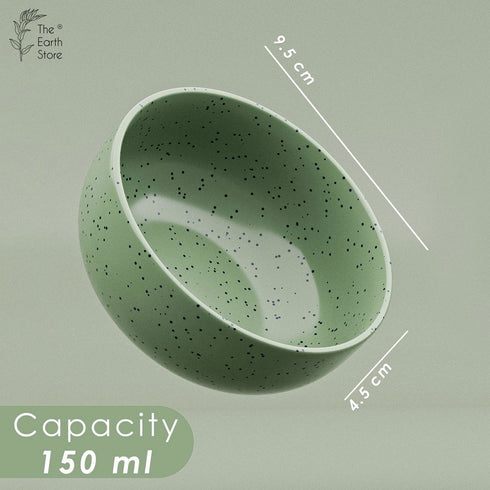 Spiral Green Ceramic Bowl Set Of 4 - The Earth Store - Bowl