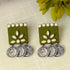 Square Coin Drop Earrings - The Earth Store - Fashion Accessories