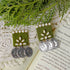 Square Coin Drop Earrings - The Earth Store - Fashion Accessories