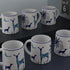 Stag Blue Coffee Mug Set (Set of 6) - The Earth Store - Mug Set