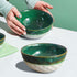 Studio Pottery DT White Green Snacks Bowls (Set of 2) - The Earth Store - Bowl