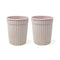 Ceramic Microwave Safe Pink Frontier Tumbler Milk/Coffee/Tea Mug (Set of 2, 320 ml) - The Earth Store - Mugs