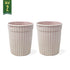 Ceramic Microwave Safe Pink Frontier Tumbler Milk/Coffee/Tea Mug (Set of 2, 320 ml) - The Earth Store - Mugs