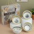 Yellow Floret Ceramic Bowl Set of 4 - 300ml