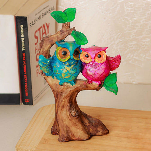 Tree Owls Couple Wings - The Earth Store - God Statue