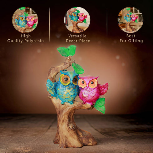 Tree Owls Couple Wings - The Earth Store - God Statue