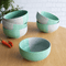 Tritone Green Matte 150ml Ceramic Bowl Set Of 6 - The Earth Store - Bowl